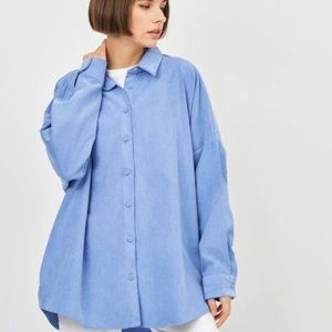 Zara oversized corduroy shirt